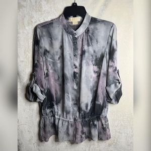 Michael Kors Sheer Watercolor blouse